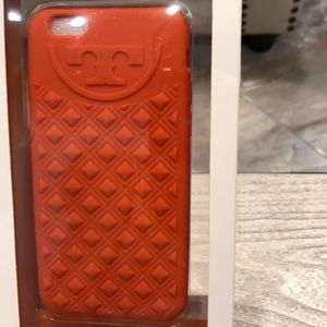 Tory burch orange iPhone6 silicone case